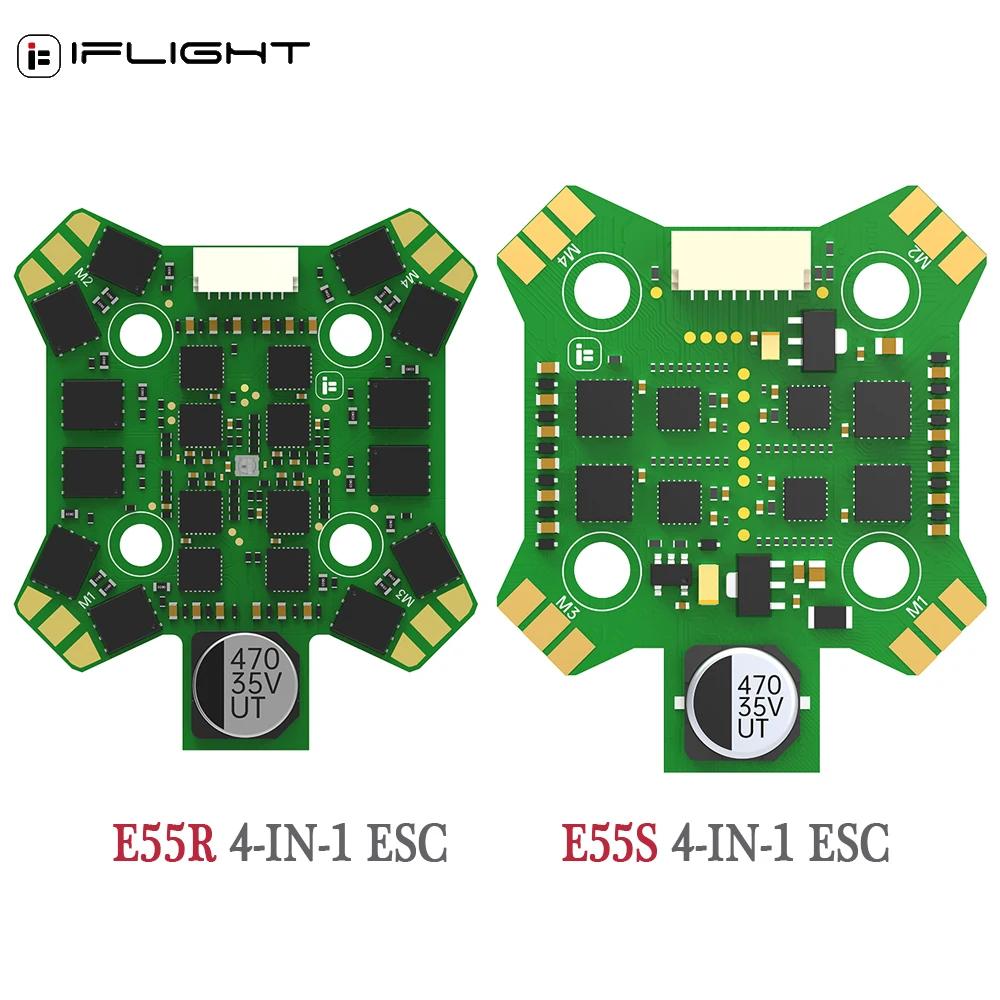 IFlight BLITZ ̴ E55S/ E55R(G2) BLHeli32 2-6S, 4-in-1 ESC ӵ , Dshot150, 300, 600, Ƽ, , FPV п